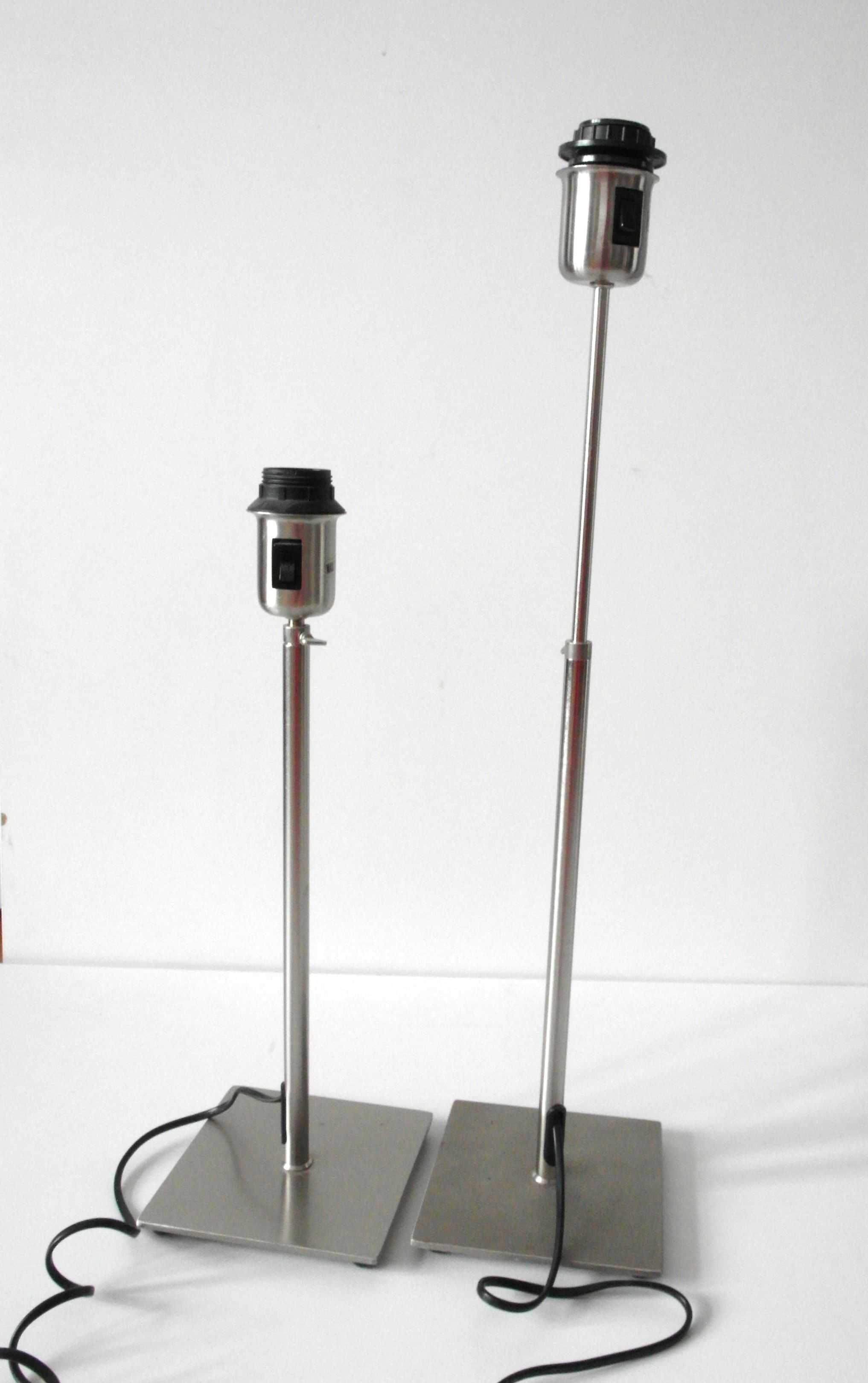 dwie stojące lampki nocne stołowe regulowana wysokość, stara ikea