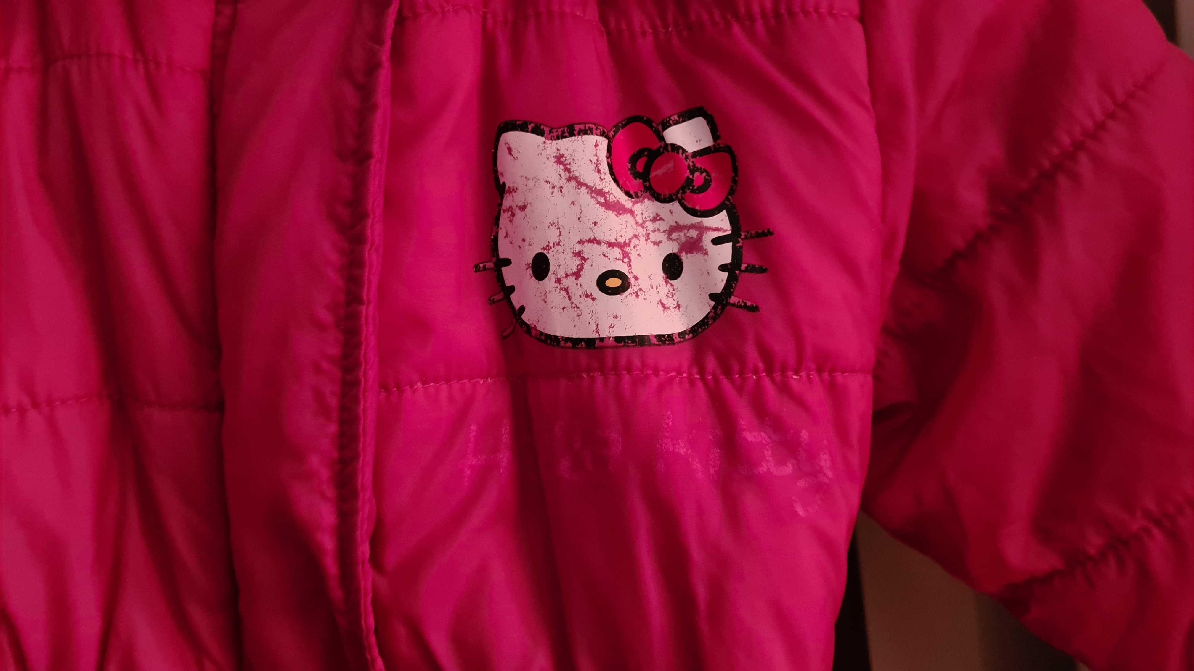 Kurtka zimowa dla dziewczynki Sanrio Hello Kitty 110 cm,5-6 lat ciepła