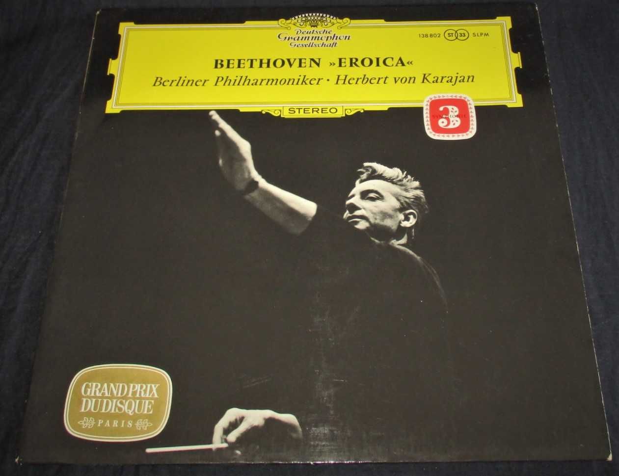 Vinil LP Beethoven Herbert Von Karajan Eroica