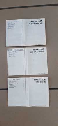 Metallica zestaw 3 tłumaczeń 3 płyt.