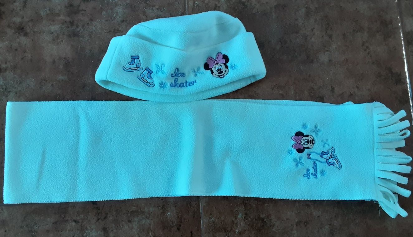 Minnie - Conjunto gorro e cachecol