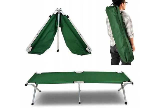 Недорого ліжко розкладне туристичне військове зелене/Розкладушка нова