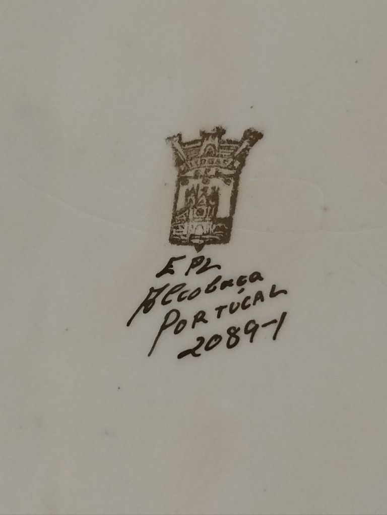 Peças de faiança vintage EPL de Alcobaça