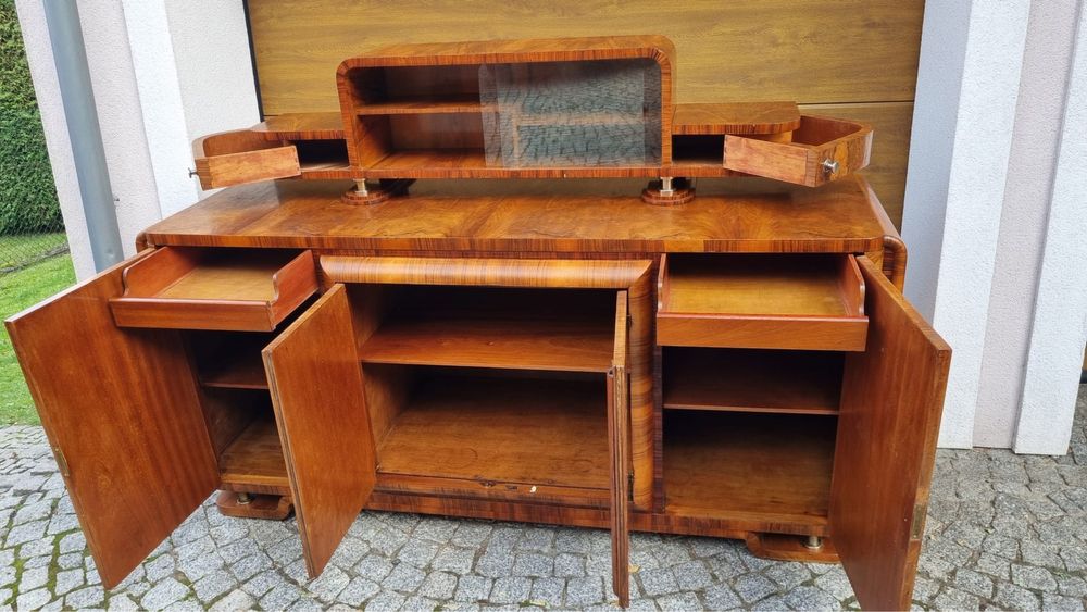 Bufet Orzechowy Art Déco Lata 30te XXw Kraków Design