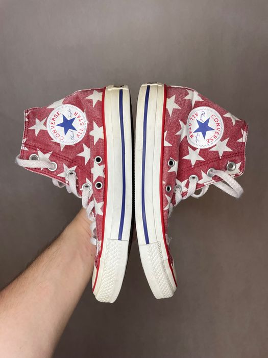 Converse wysokie czerwone 37