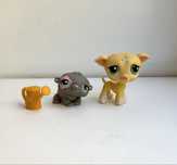 Lps littlest pet shop chart #875 #625 chomik zestaw vintage piesek