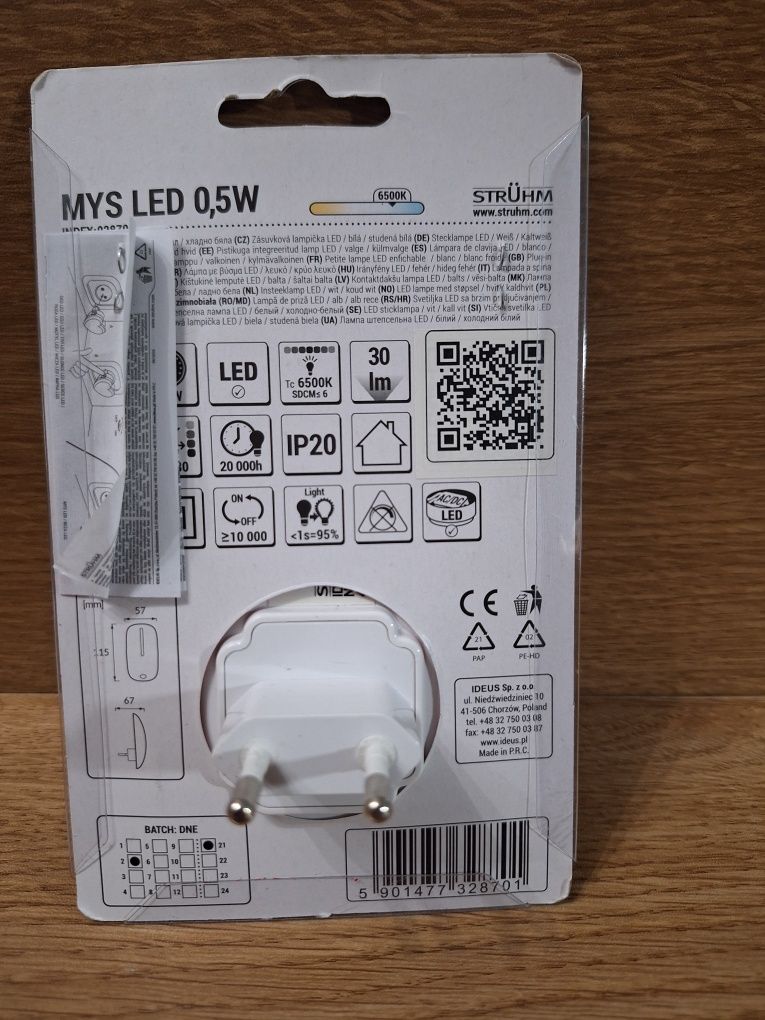 Lampka Led nowa 0.5W