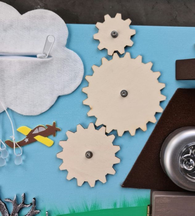 Tablica manipulacyjna sensoryczna edukacyjna