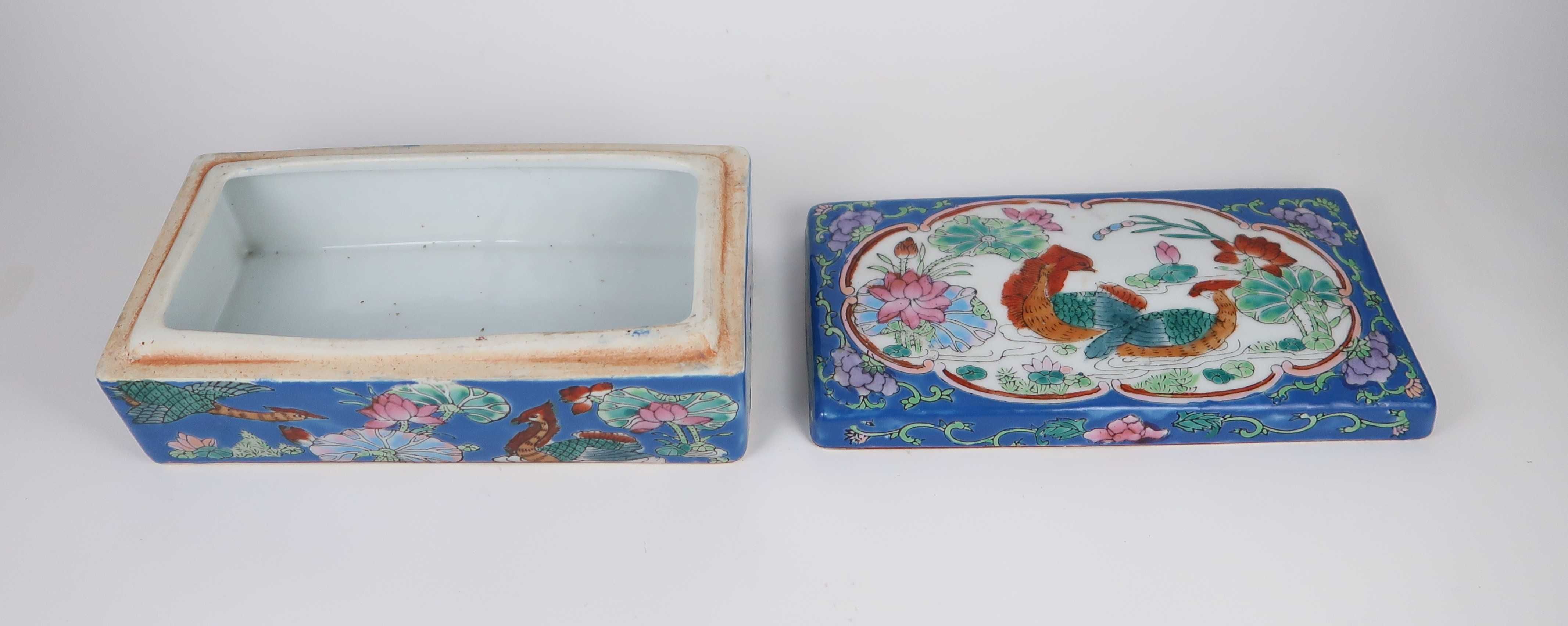 Caixa em porcelana da China
