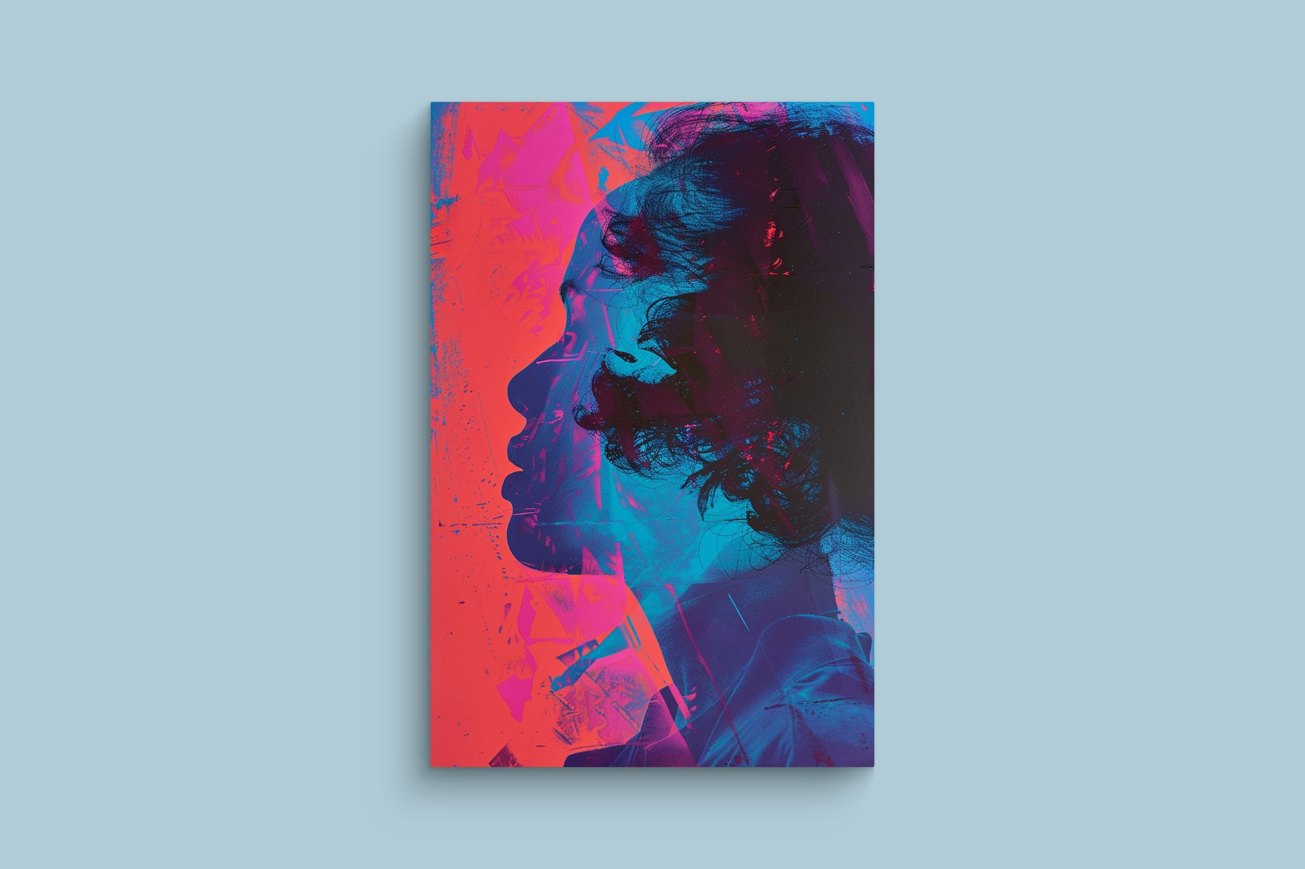 Obraz na Płótnie: Intensywny Portret Kobiety 40x60 cm do Domu
