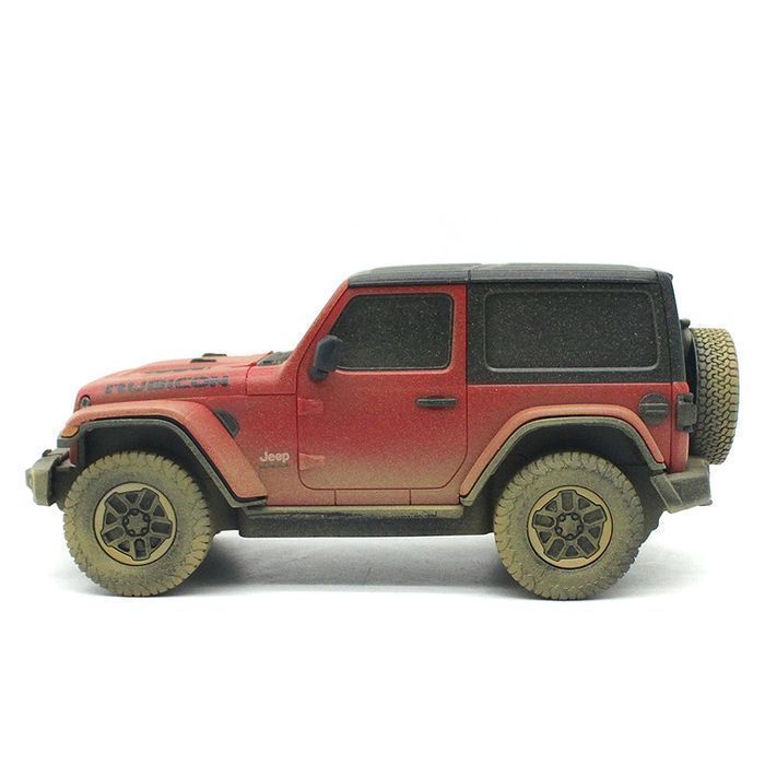 Jeep Wrangler Rubicon R/C Skala 1:24 Rastar 79500-4 Muddy Version