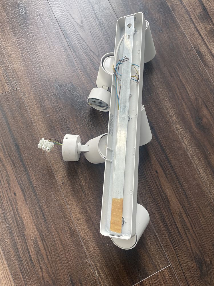 Zestaw lampy punktowe natynkowe biale