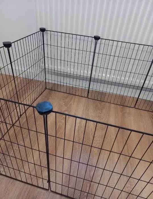 Metalowa zagroda kojec klatka dla królików świnek chomików 143x73x46