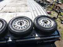 kompletne koła  13 cali z oponami 175/70 4x100 przyczepka