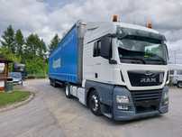 LOW DECK  MAN TGX 18.460, niski przebieg,  rok prod 2018