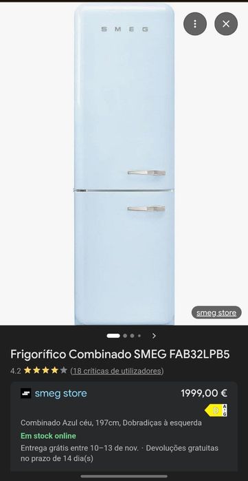 Frigorífico SMEG FAB30LPB5