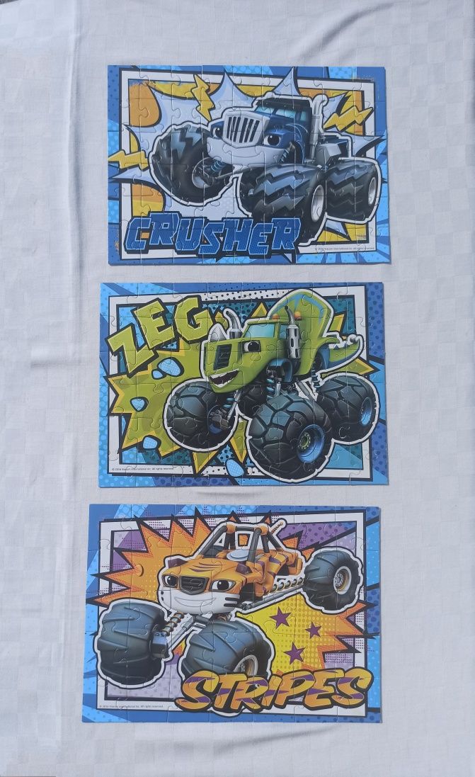 Puzzle Blaze i mega maszyny 4+ Trefl 4 in 1
