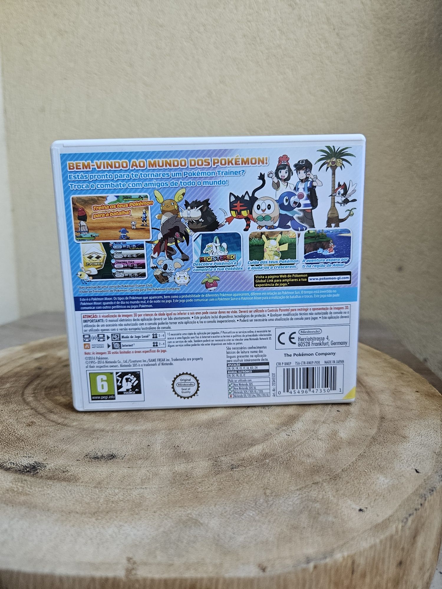 Pokemon moon 3DS - Capa S/Manual