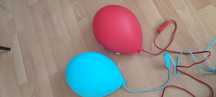 Lampka nocna  Balon Ikea niebieska i czerwona
