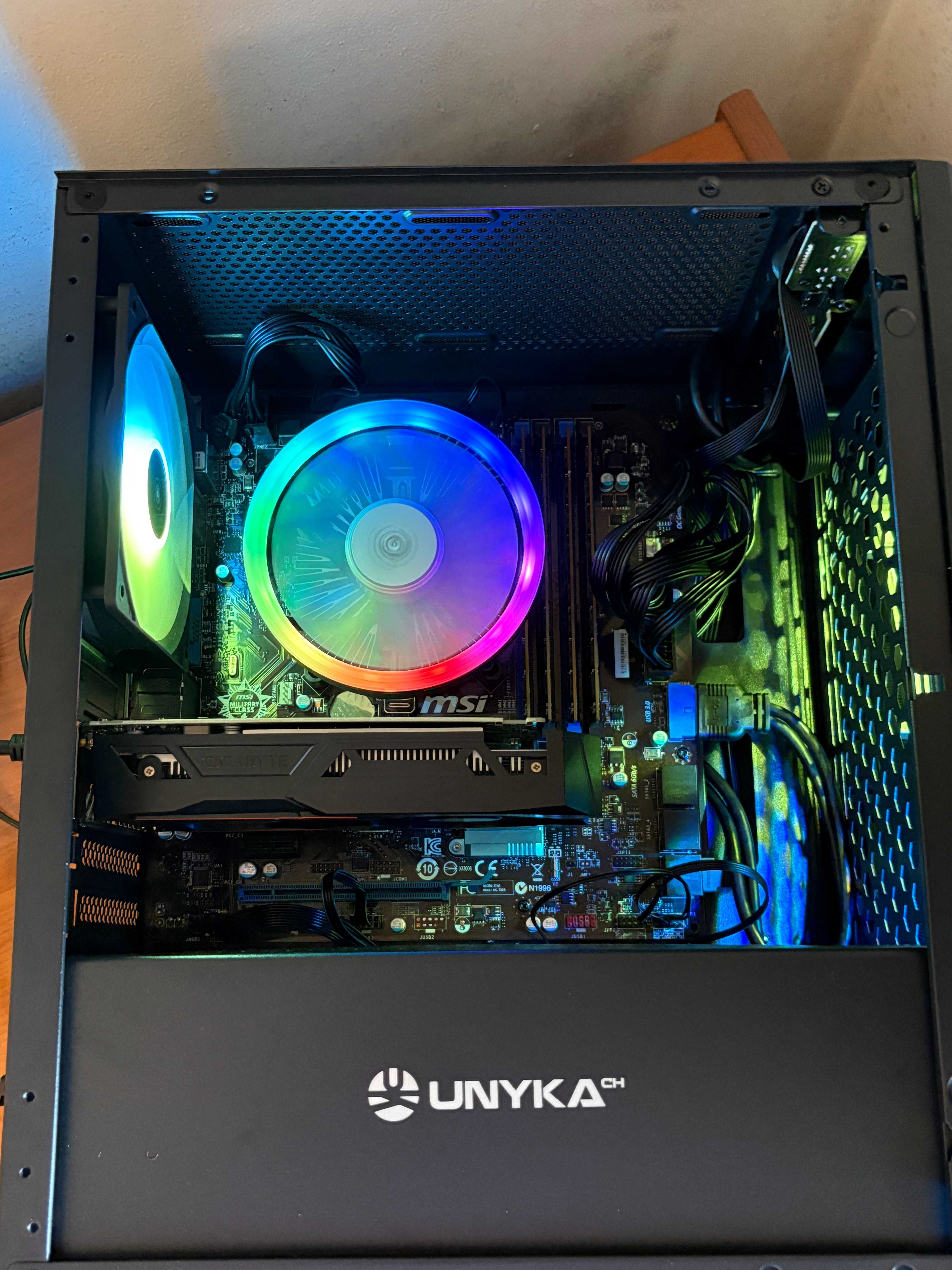PC/Gaming i7/Nvidia GTX 1050Ti /SSD 512/Ram 32Gb /Monitor 24"