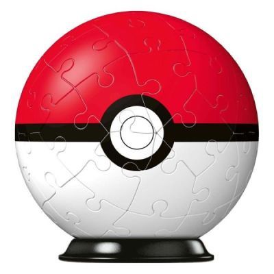 pokeball, puzzle, 3D, ultra ball, pokemon, 54 sztuki, Ravensburger