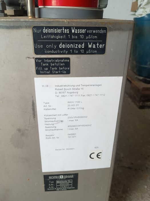 Agregat wody lodowej, urządzenie do chłodzenia maszyn, laser CO2