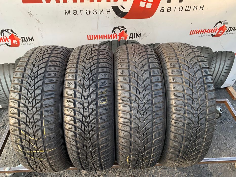 Шини 195/65 R15 пара Dunlop 2021p зима 6,6мм