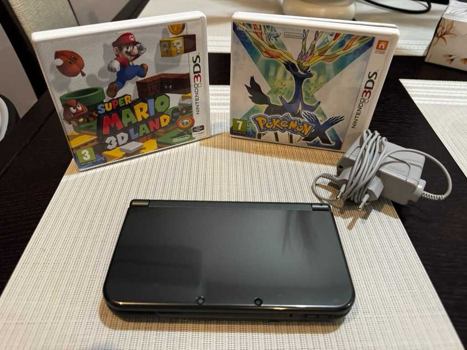 Nintendo 3DS XL – stan jak nowy + Pokémon X + Super Mario 3D Land