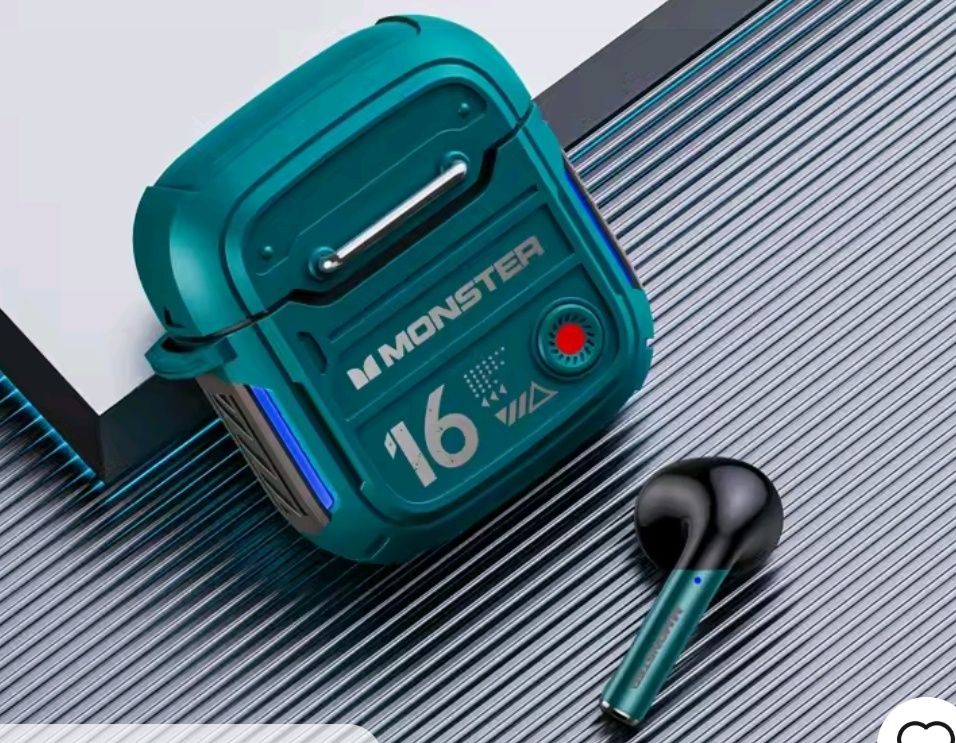 Original monster xkt16 bluetooth v5.3 fones de
ouvido sem fio longa es