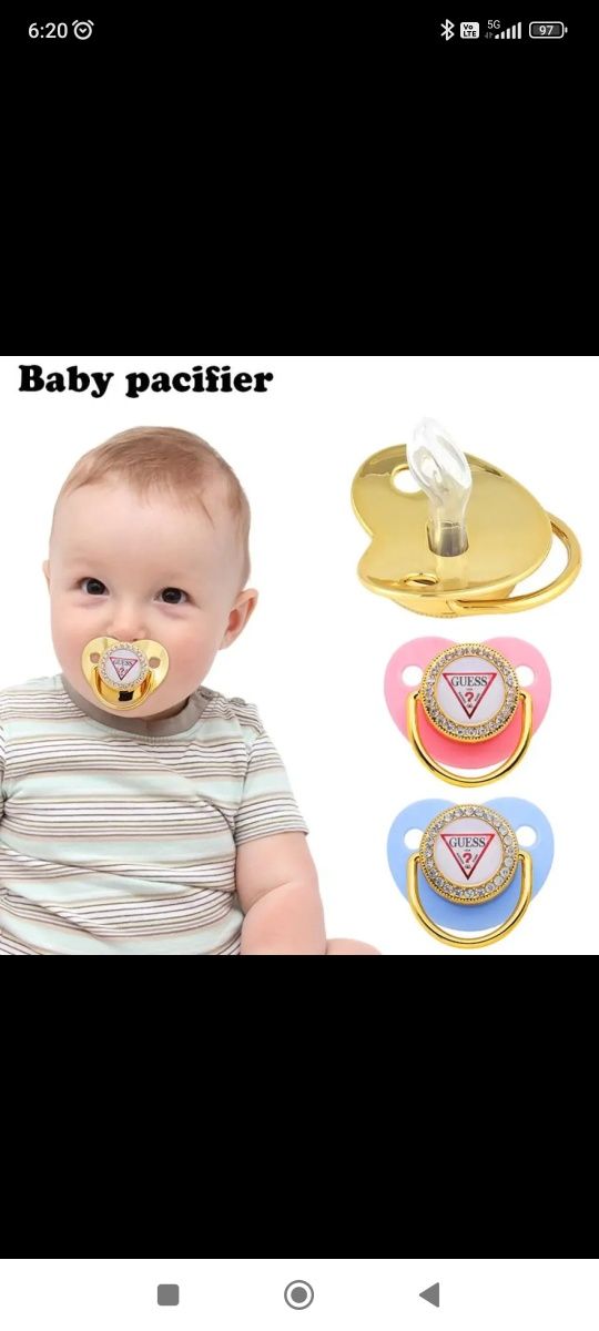 Hit smoczek logo dydek silikonowy dla dziecko niemowlak prezent luksus