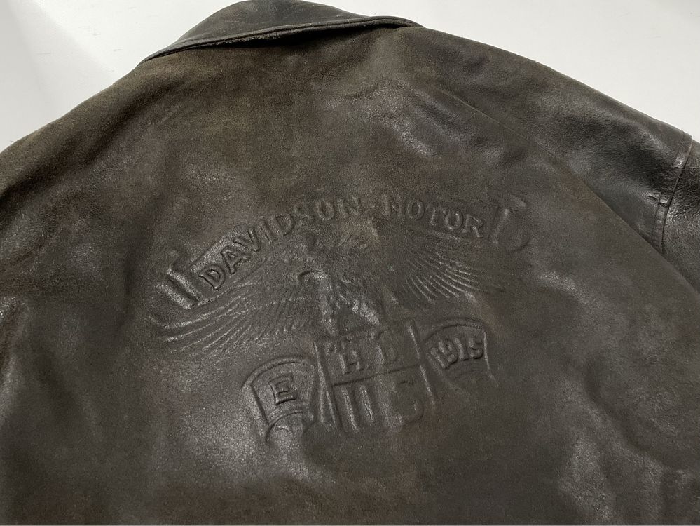 Вінтажна кожанка Harley Davidson винтаж косуха байкерская Leather