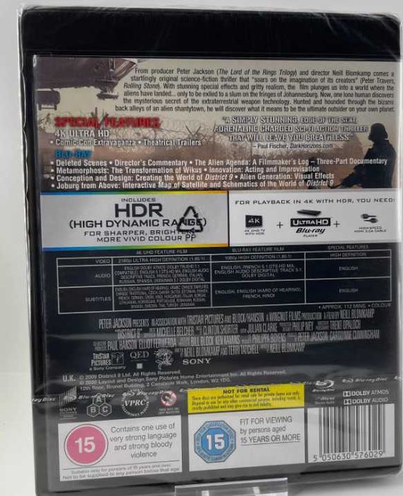 District Dystrykt 9 4k & Blu-ray 2020 w,ENG