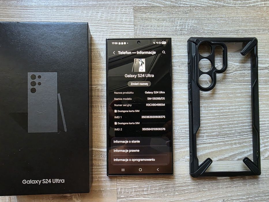 Samsung S24 Ultra + etui Ringke