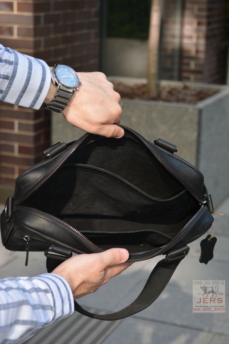 Сумка для ноутбука кожаная шкіряна портфель чоловічий мужская чемодан