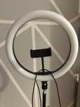 Lampa pierścieniowa LED + statyw + uchwyt na telefon – stan idealny!