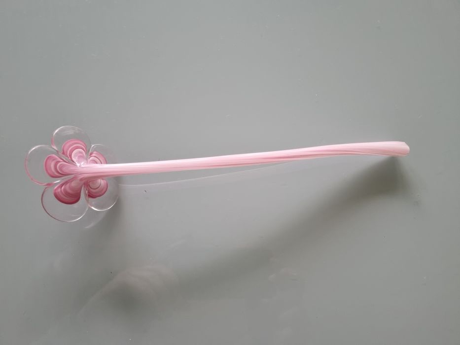 Flor em vidro, fabrico artesanal