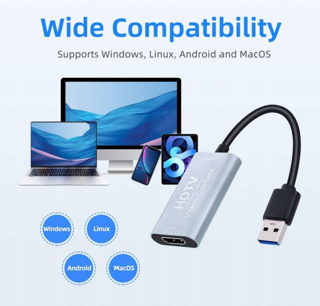 Adapter HDMI Do USB CAPTURE Video Audio Streaming