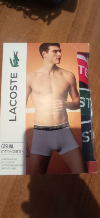 Bokserki Lacoste 5H3401 3 pary rozmiar S