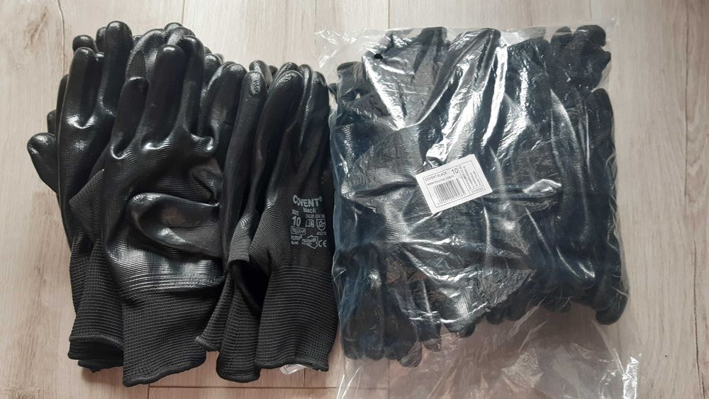 Rękawice Nitrylowe  COVENT BLACK rozm.10 - 25 par