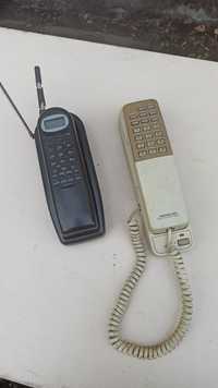 Dwa stare analogowe telefony Soundesign 7345IVY oraz UnidenXCI665