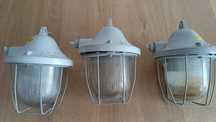 Lampa loftowa warsztatowa PRL - 3zt komplet 200