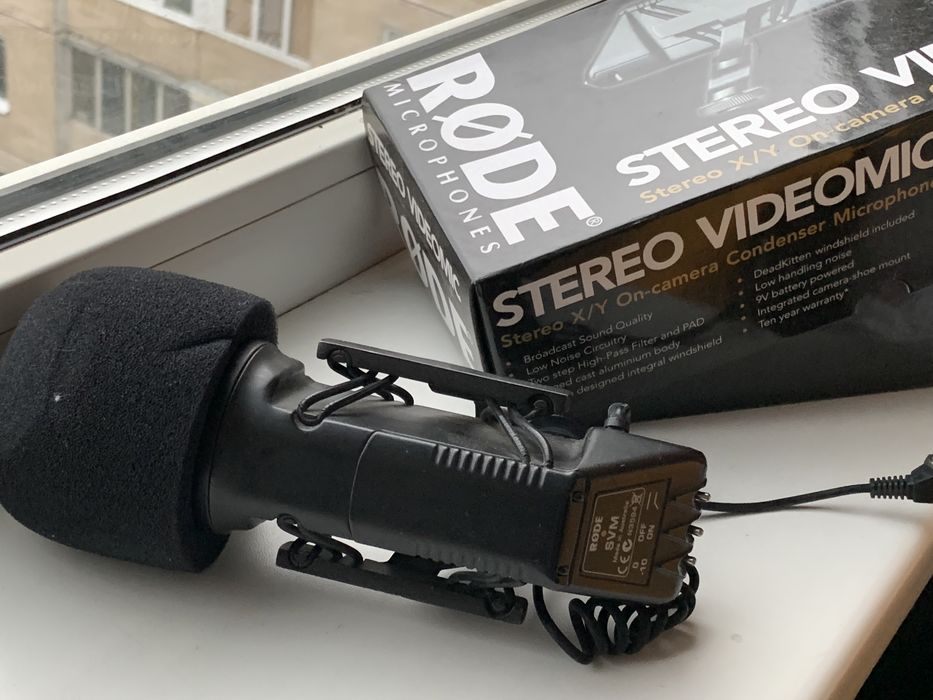 Rode svm (stereo) накамерний мікрофон, вбо для стрімів