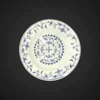 Talerz płaski ceramiczny boch la louviere Meissen b41119