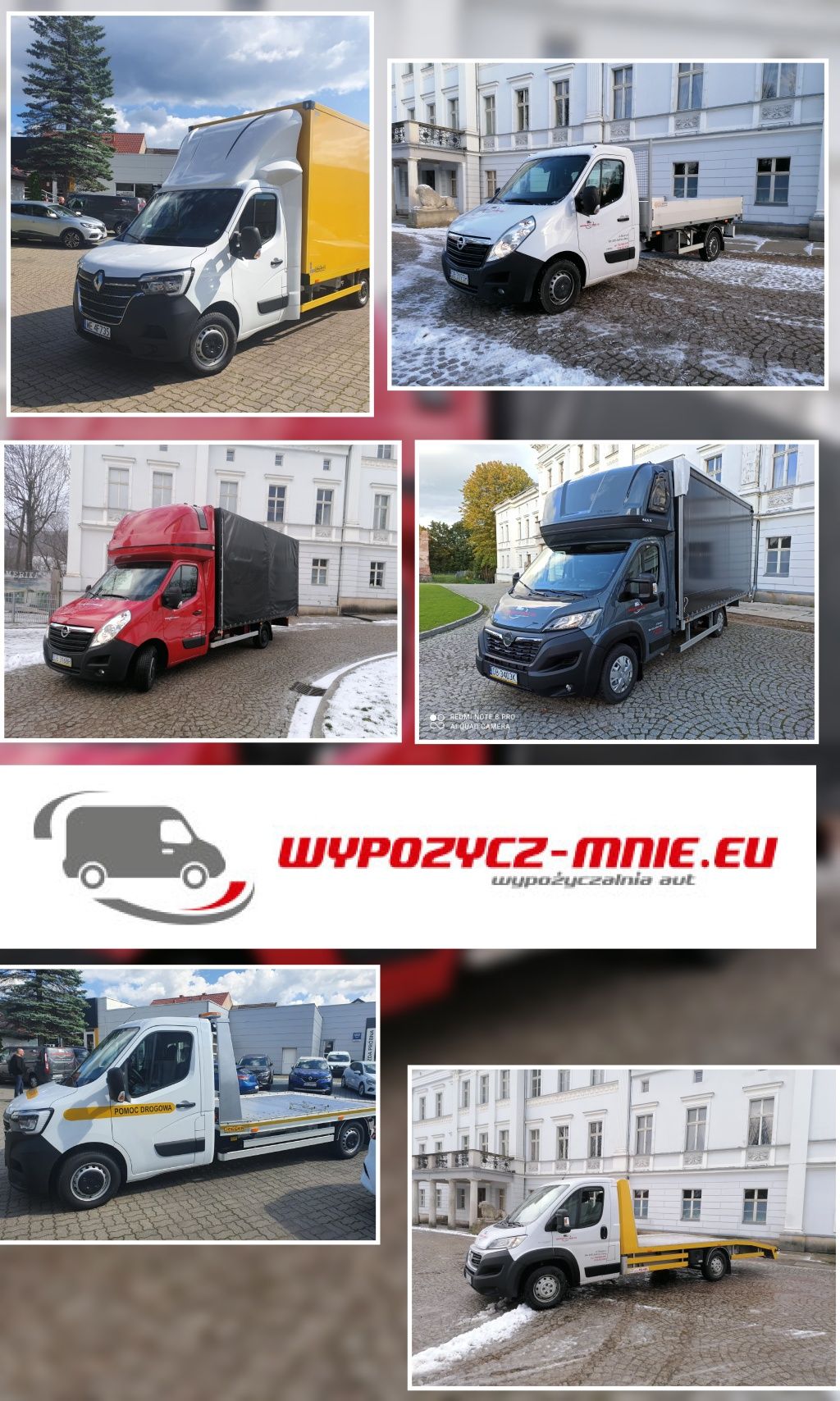 wynajem aut, wypożyczalnia busów, aut dostawczych, autolawet, plandek