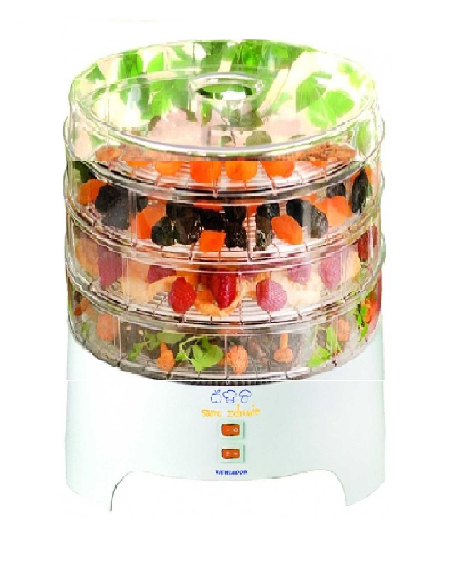 Suszarka spożywcza Niewiadów duża mocna 500w wysokie sita 7,5cm 12L