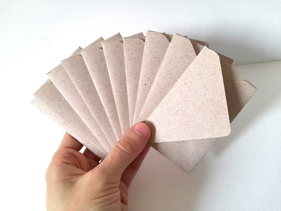 Envelopes de Papel Reciclado para Cartões de Visita