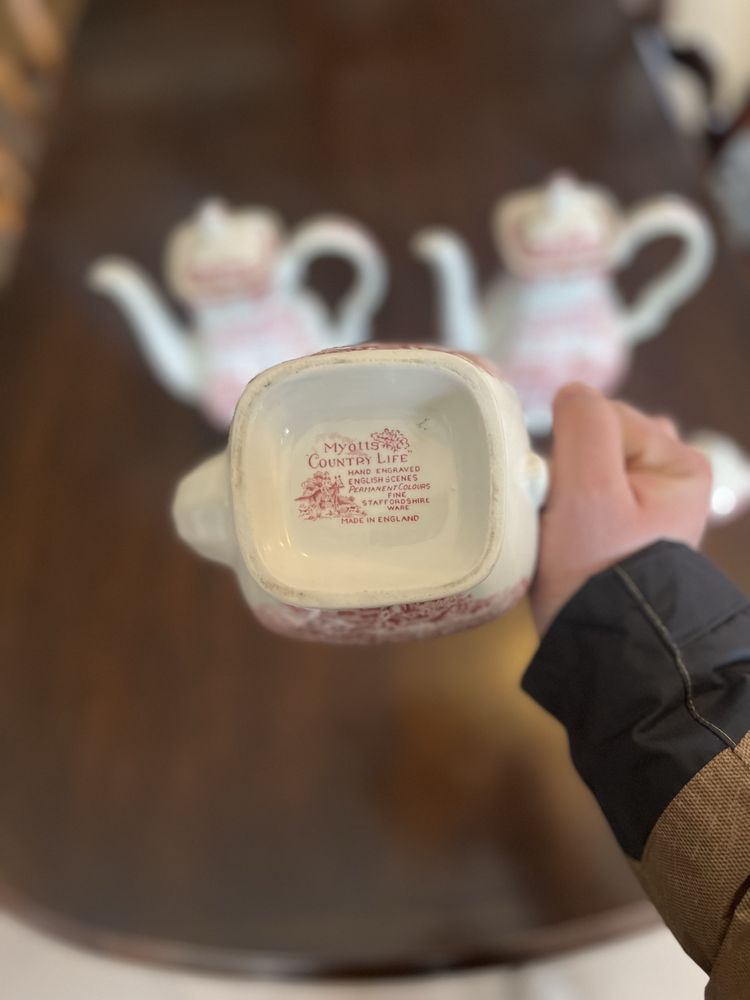 Imbryk kawowy herbaciany Myotts Country Life czajnik porcelana angiels