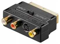 outlet goobay 50499 adapter scart cinch audio/wideo