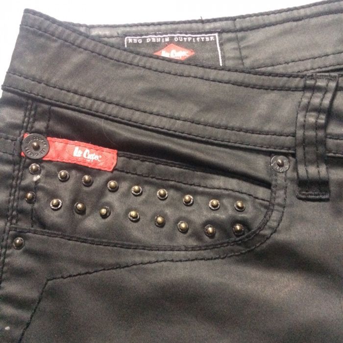 Lee Cooper spodnie damskie połysk jak woskowane