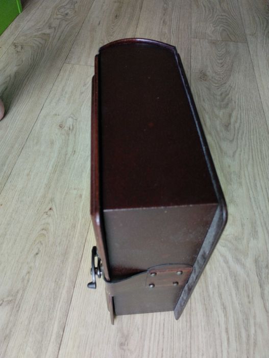 Подарочный набор, кофр, короб с графином, дерево, кожа